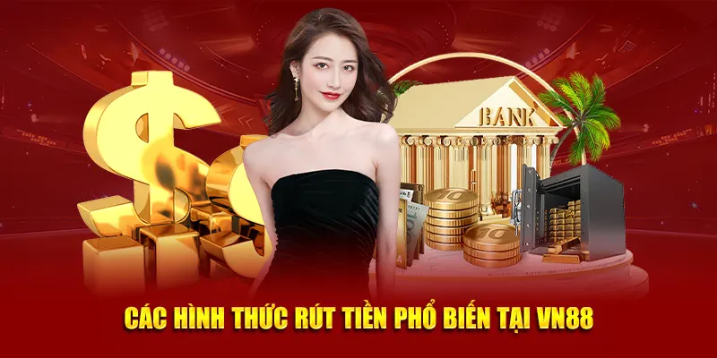 Các hình thức rút tiền phổ biến tại VN88