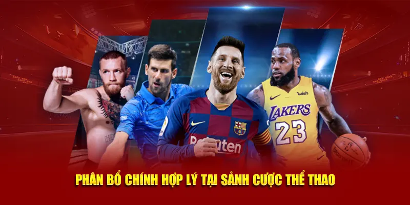Phân bổ chính hợp lý tại sảnh cược thể thao