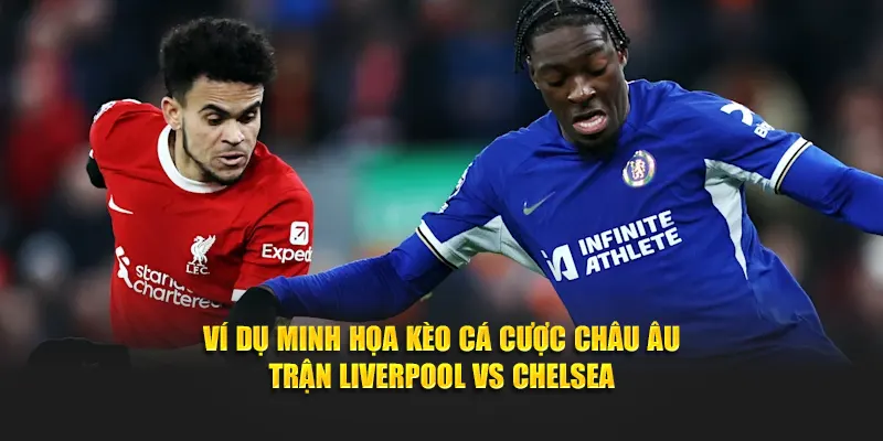 Ví dụ minh họa kèo cá cược châu Âu trận Liverpool vs Chelsea